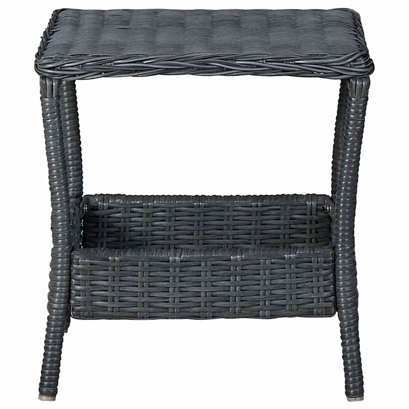 vidaXL Patio Table Dark Gray 17.7
