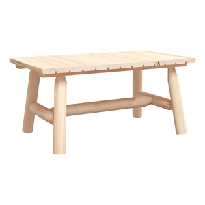 vidaXL Coffee Table 35.4&quotx19.7&quotx16.1&quot Solid Wood Spruce