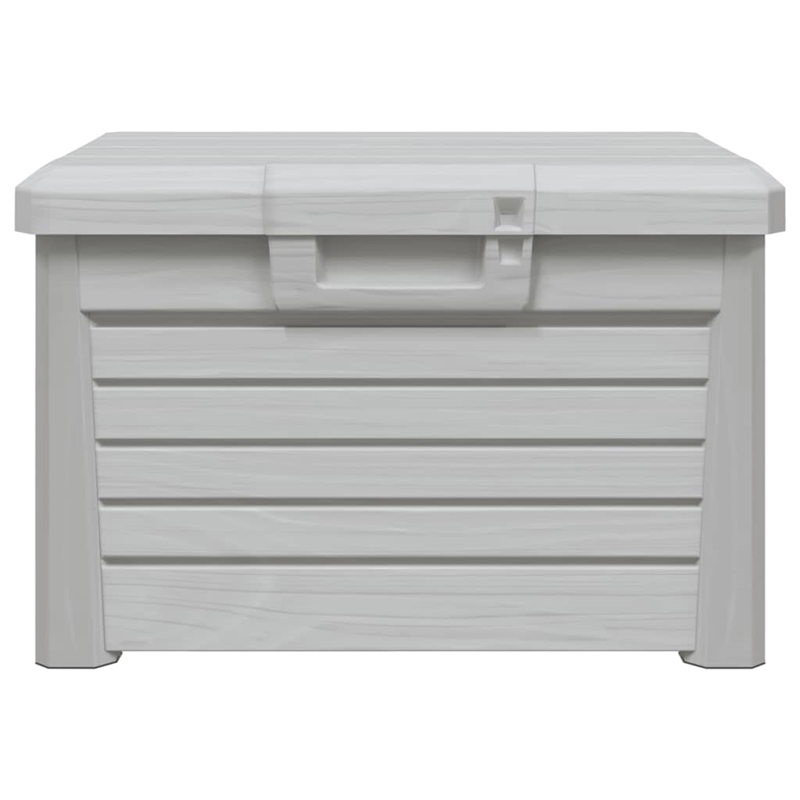 vidaXL Outdoor Cushion Box Grey 73x50.5x46.5 cm Polypropylene