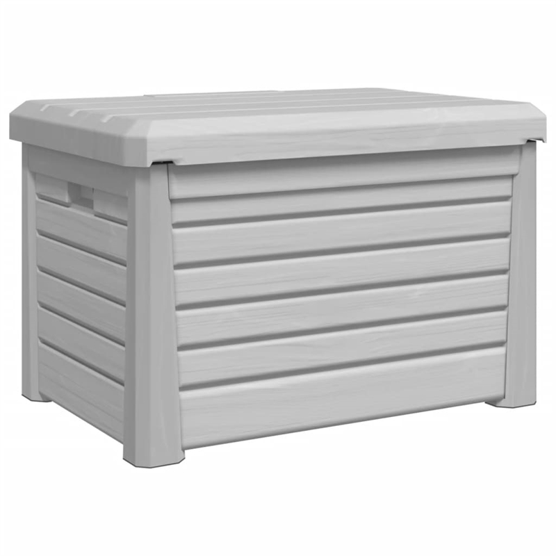 vidaXL Outdoor Cushion Box Grey 73x50.5x46.5 cm Polypropylene