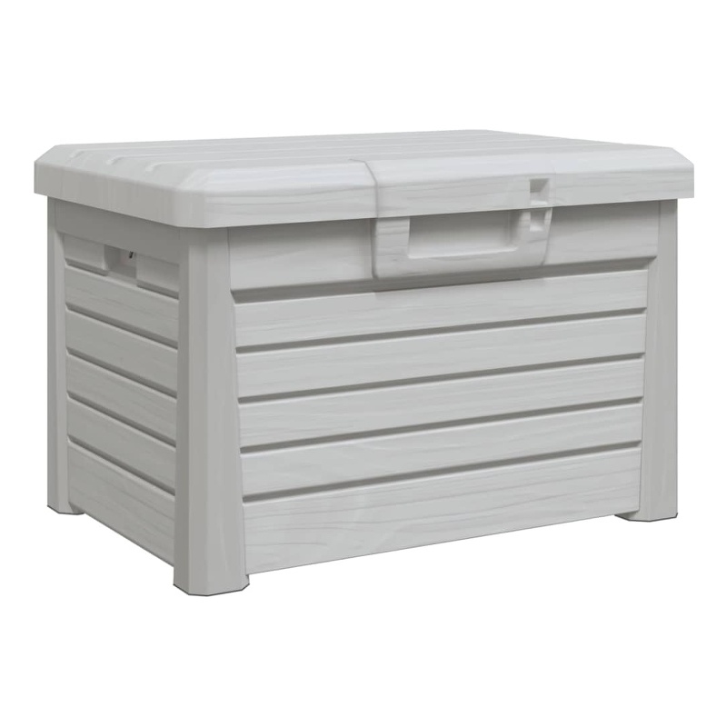 vidaXL Outdoor Cushion Box Grey 73x50.5x46.5 cm Polypropylene