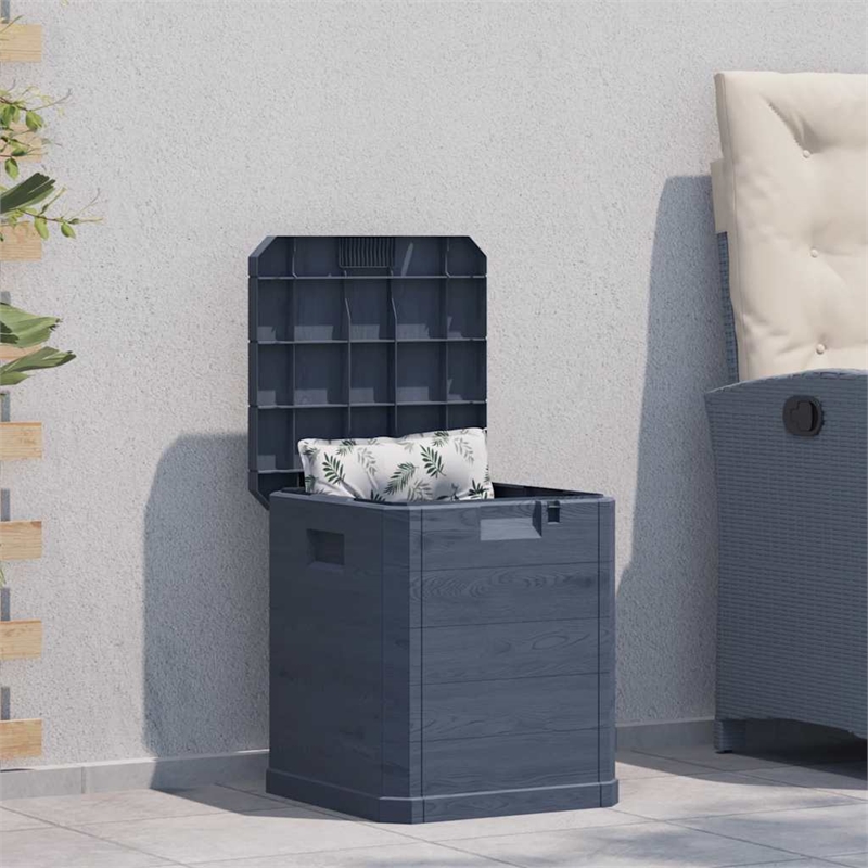 vidaXL Patio Storage Box 23.8 gal Anthracite