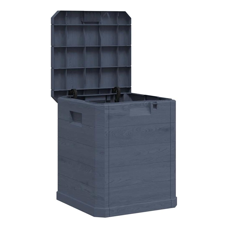 vidaXL Patio Storage Box 23.8 gal Anthracite