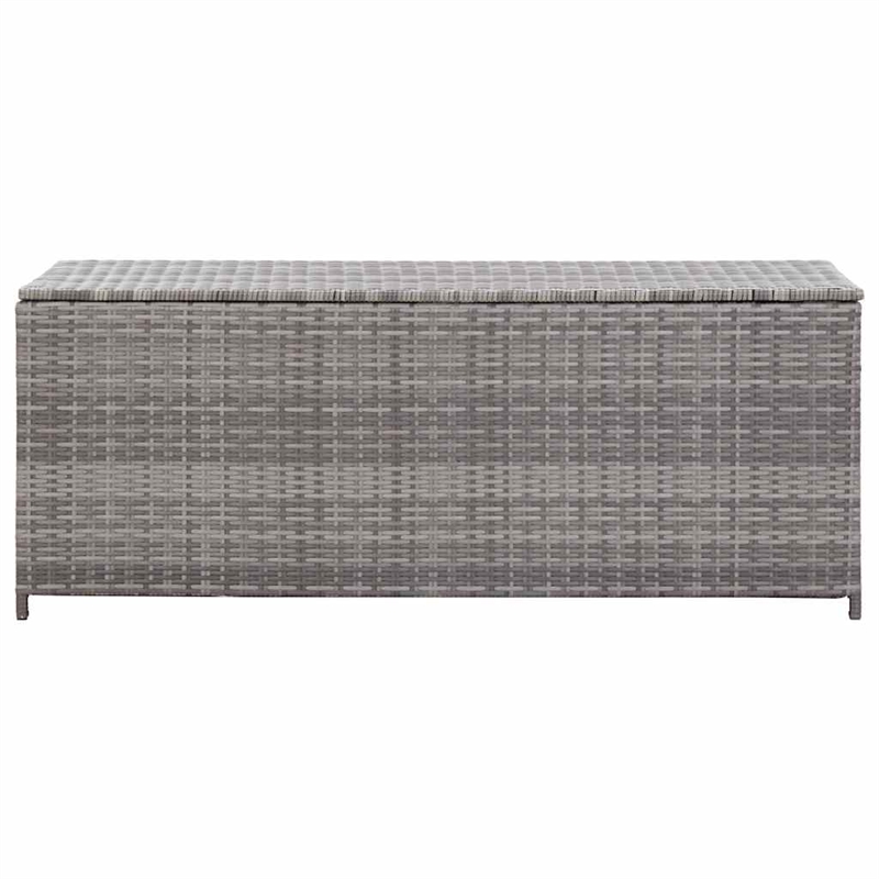 vidaXL Patio Storage Box Gray 59.1