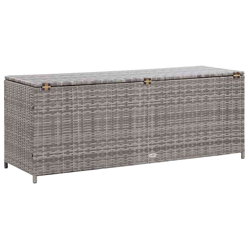 vidaXL Patio Storage Box Gray 59.1
