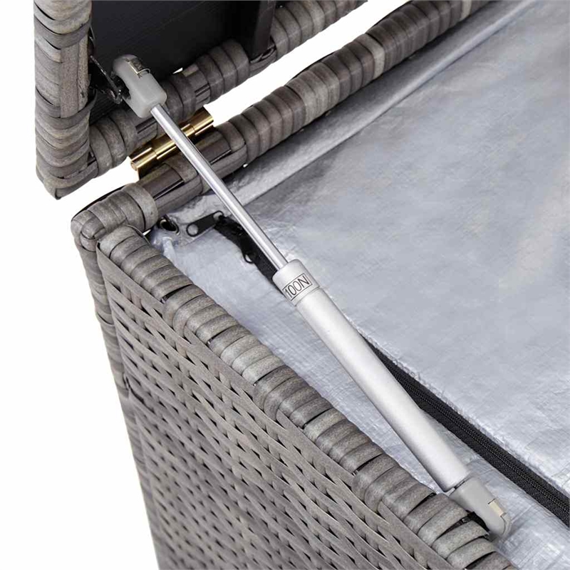 vidaXL Patio Storage Box Gray 59.1