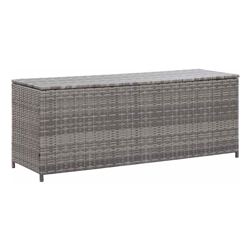 vidaXL Patio Storage Box Gray 59.1