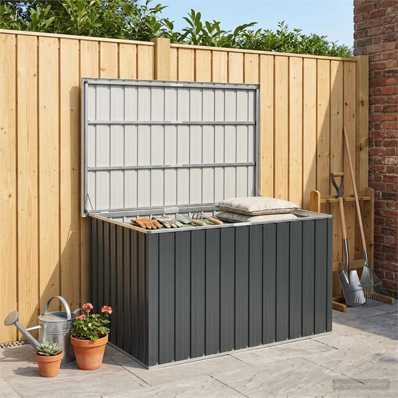 vidaXL Patio Storage Box Anthracite 58.7