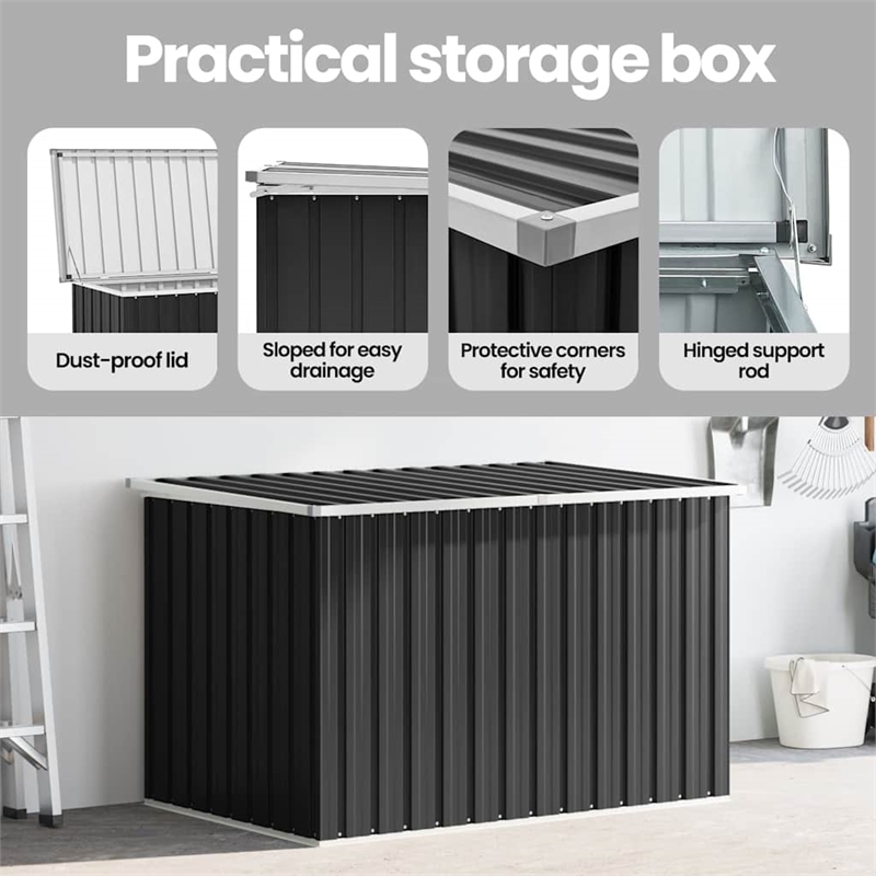 vidaXL Patio Storage Box Anthracite 58.7