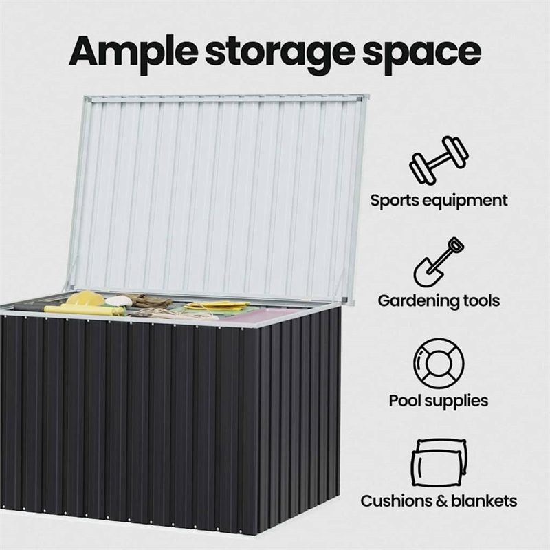 vidaXL Patio Storage Box Anthracite 58.7
