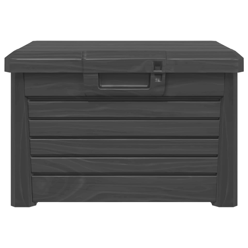 vidaXL Outdoor Cushion Box Anthracite 73x50.5x46.5 cm Polypropylene