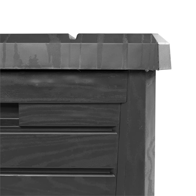 vidaXL Outdoor Cushion Box Anthracite 73x50.5x46.5 cm Polypropylene