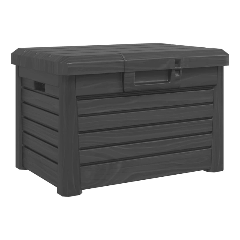 vidaXL Outdoor Cushion Box Anthracite 73x50.5x46.5 cm Polypropylene