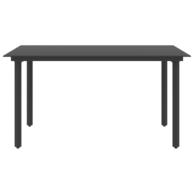 vidaXL Patio Dining Table Black 59.1