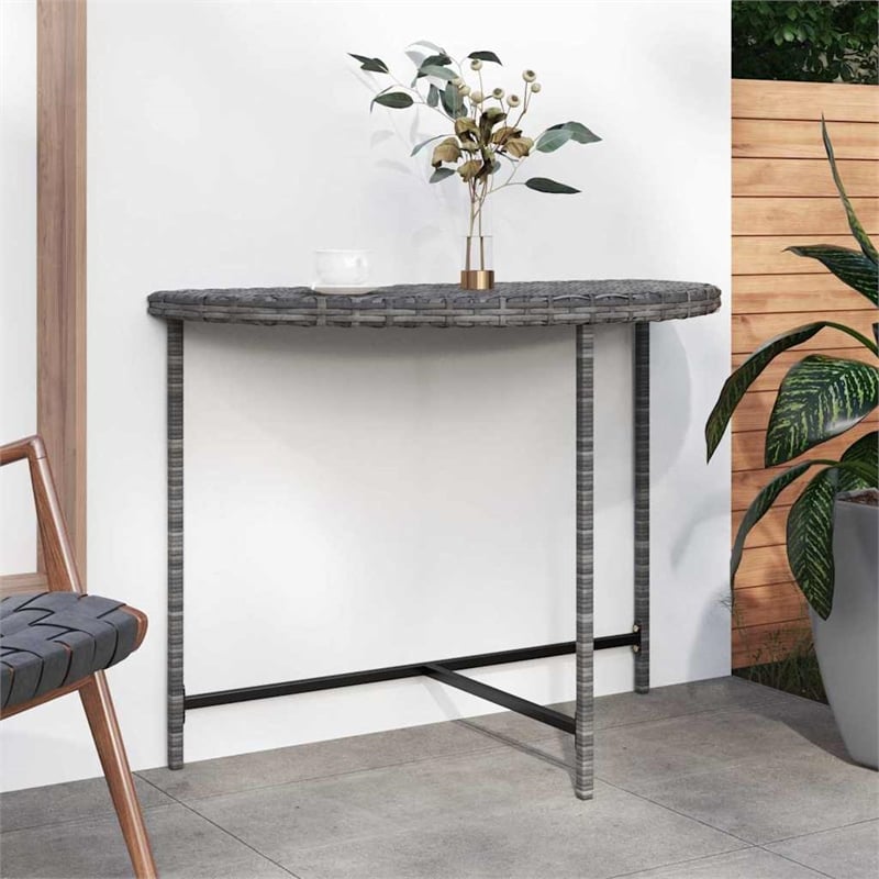 vidaXL Patio Table Gray 39.4