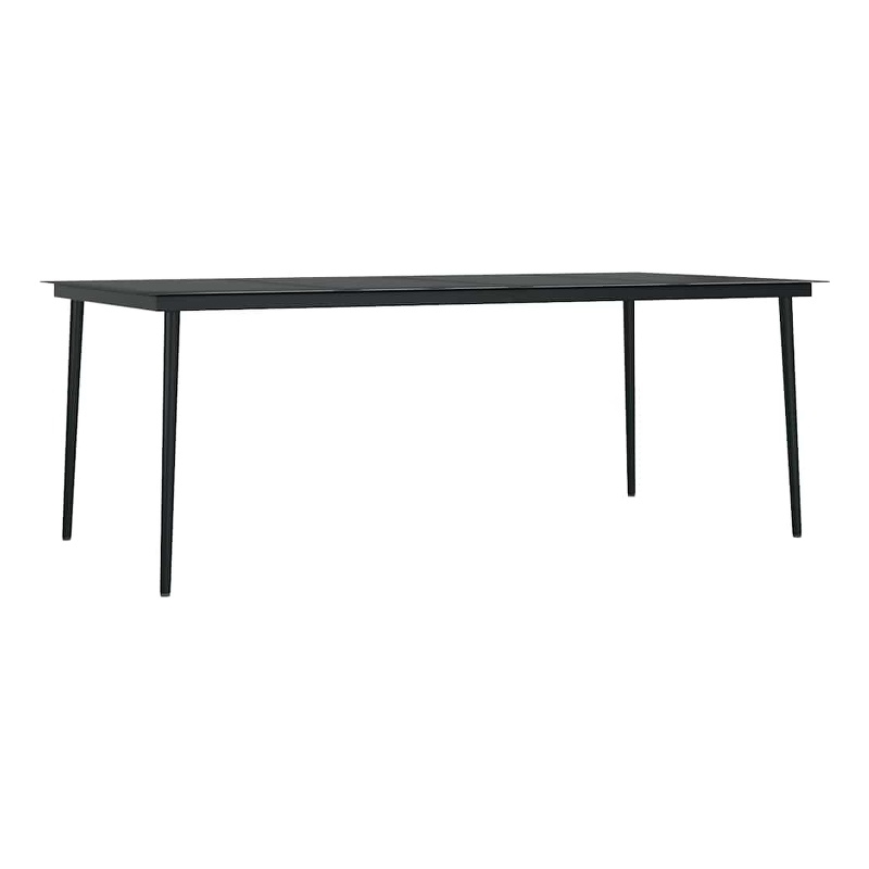 vidaXL Patio Dining Table Black 78.7
