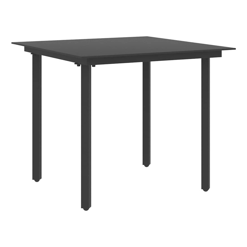 vidaXL Patio Dining Table Black 31.5