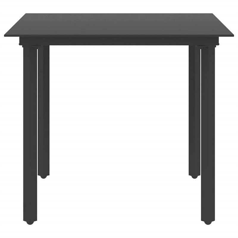 vidaXL Patio Dining Table Black 31.5