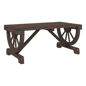 vidaXL Patio Coffee Table 35.4&quotx19.7&quotx15.7&quot Solid Wood Fir
