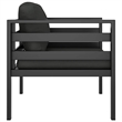 vidaXL Single Sofa with Cushions Aluminum Anthracite