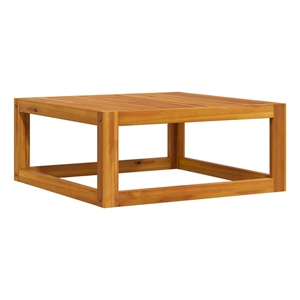 vidaXL Coffee Table 26.7&quotx26.7&quotx11.4&quot Solid Acacia Wood