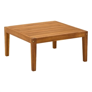 vidaXL Garden Table Solid Acacia Wood Natural 23.62 x 23.62 x 11.81 in