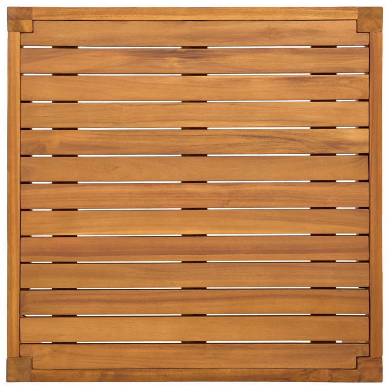 vidaXL Garden Table Solid Acacia Wood Natural 23.62 x 23.62 x 11.81 in