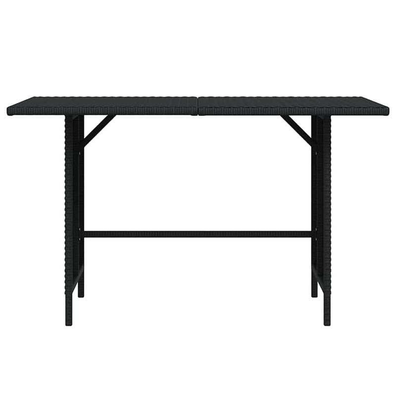 vidaXL Patio Dining Table Black 43.3