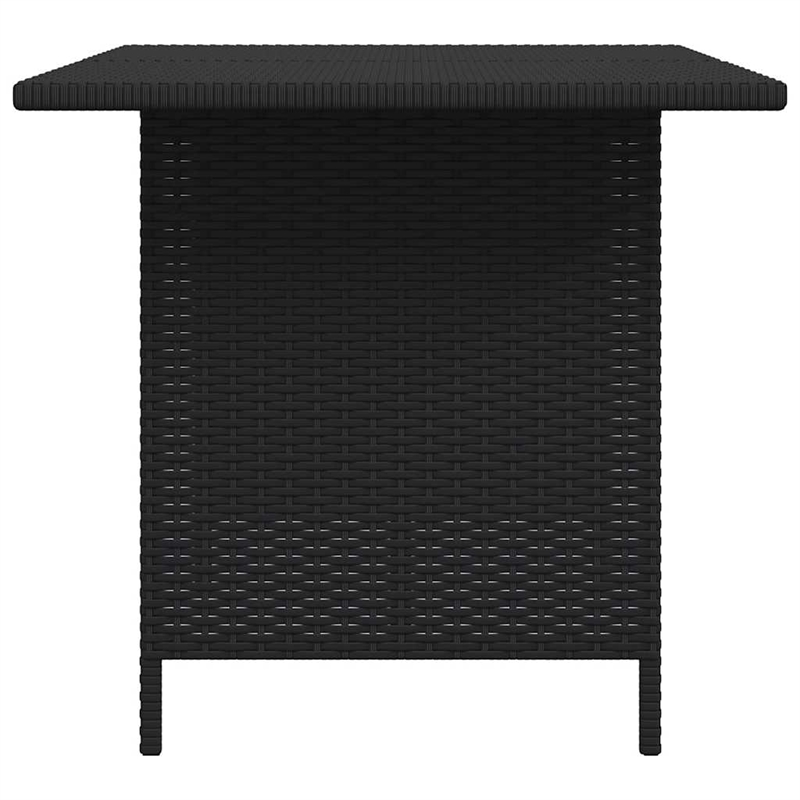 vidaXL Patio Dining Table Black 43.3