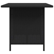 vidaXL Patio Dining Table Black 43.3