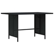 vidaXL Patio Dining Table Black 43.3