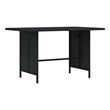 vidaXL Patio Dining Table Black 43.3