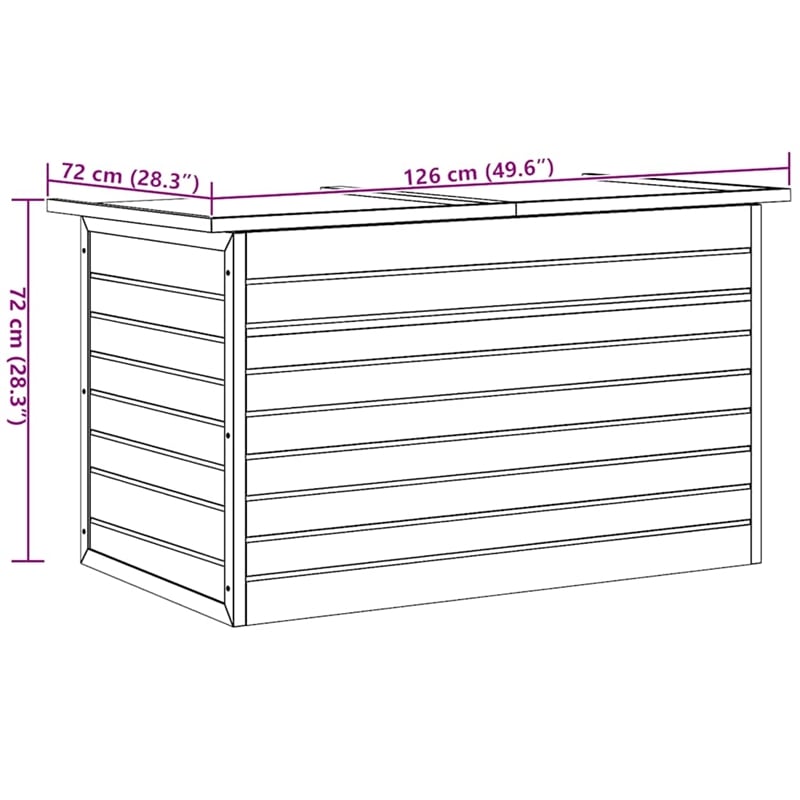 vidaXL Patio Storage Box 49.6