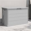 vidaXL Outdoor Cushion Box Grey 77.5x44.5x53 cm Polypropylene