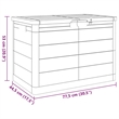 vidaXL Outdoor Cushion Box Grey 77.5x44.5x53 cm Polypropylene