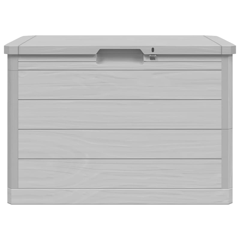 vidaXL Outdoor Cushion Box Grey 77.5x44.5x53 cm Polypropylene