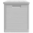 vidaXL Outdoor Cushion Box Grey 77.5x44.5x53 cm Polypropylene