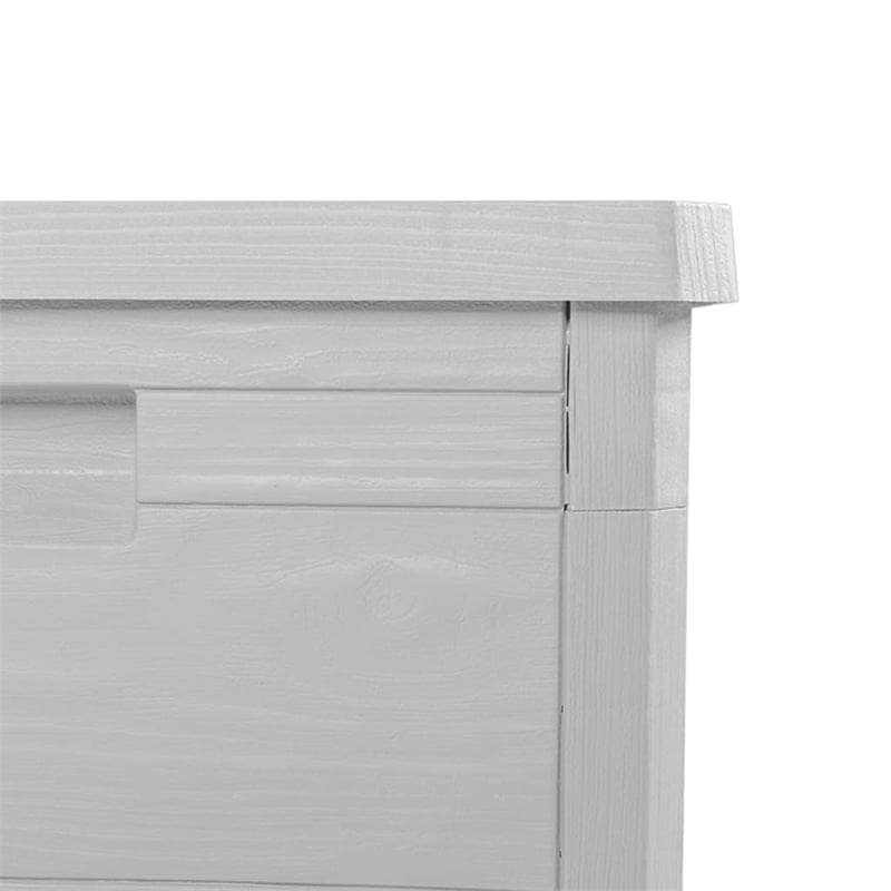 vidaXL Outdoor Cushion Box Grey 77.5x44.5x53 cm Polypropylene