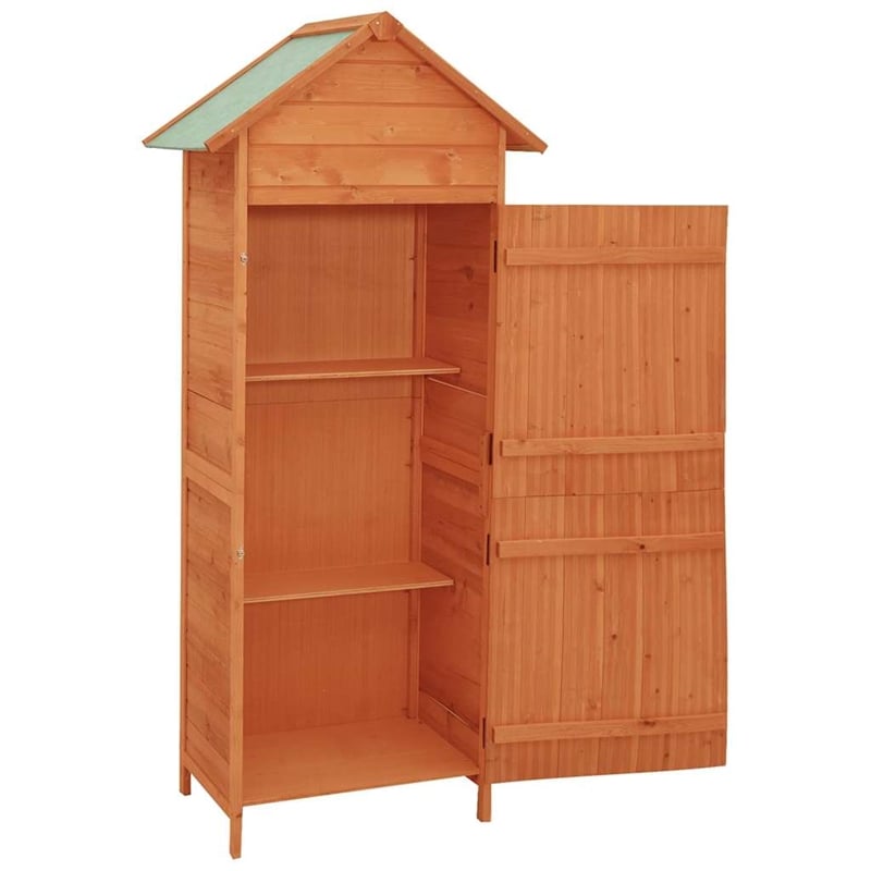 vidaXL Patio Storage Cabinet Brown 16.7