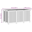 vidaXL Garden Storage Box 150x80x75 cm Solid Wood Acacia