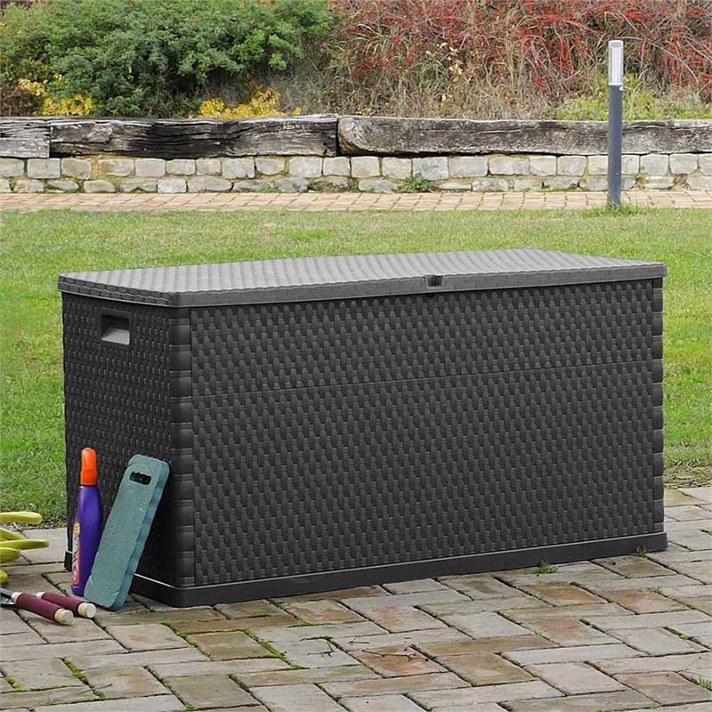 vidaXL Patio Storage Box Anthracite 47.2