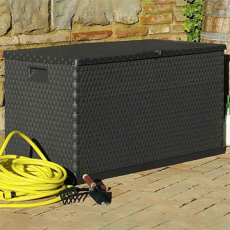 vidaXL Patio Storage Box Anthracite 47.2