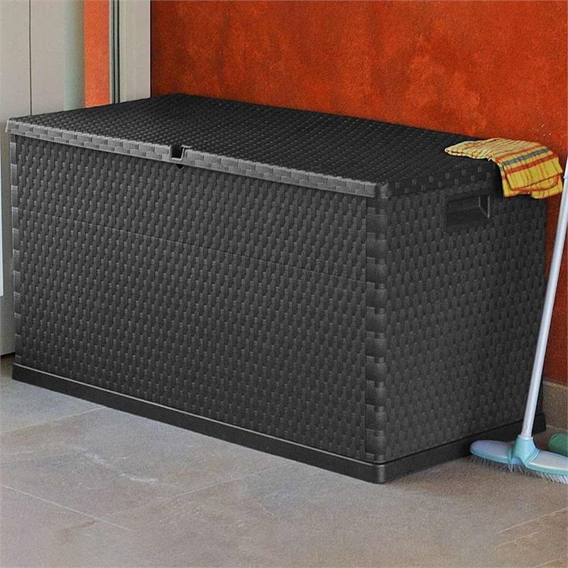 vidaXL Patio Storage Box Anthracite 47.2