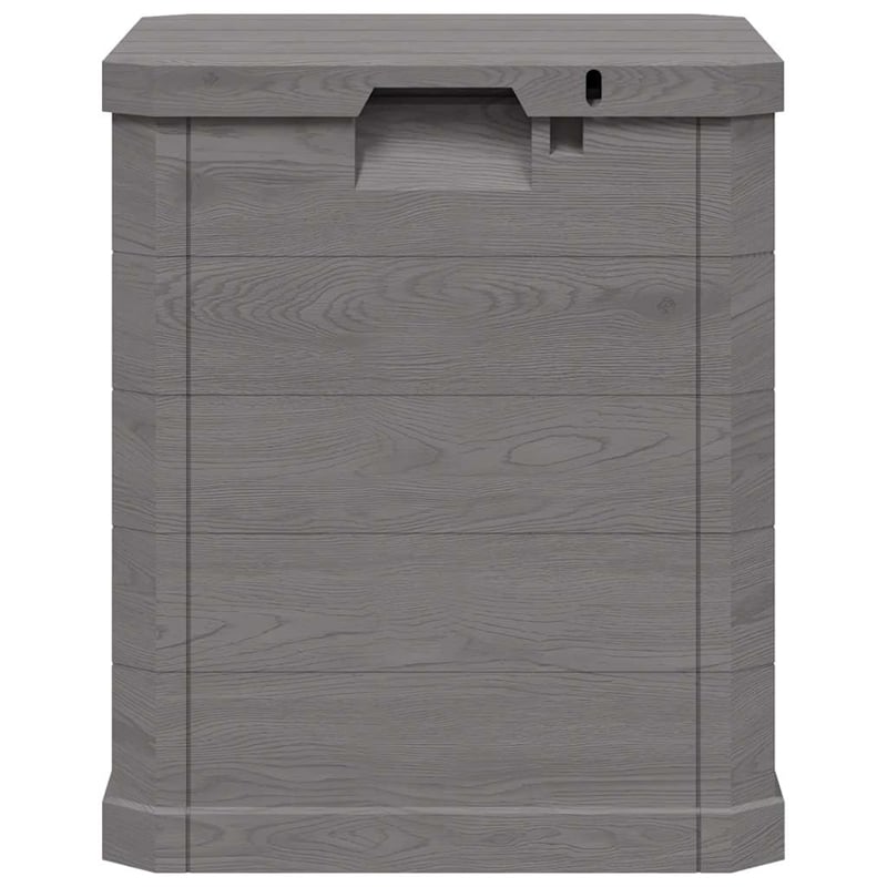 vidaXL Patio Storage Box 23.8 gal Brown Plastic