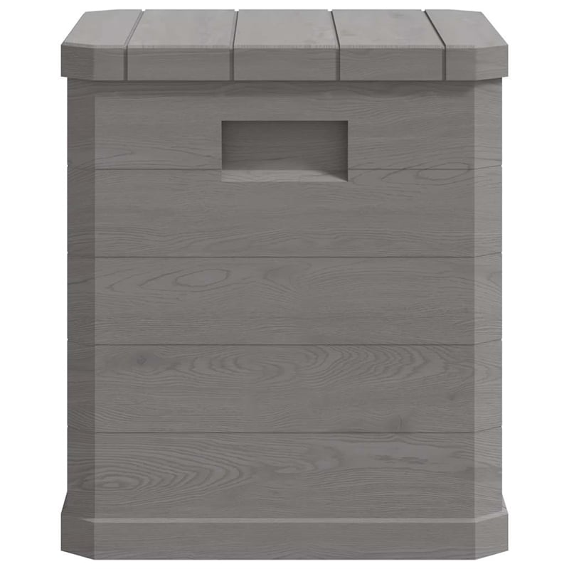 vidaXL Patio Storage Box 23.8 gal Brown Plastic