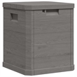 vidaXL Patio Storage Box 23.8 gal Brown Plastic