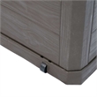 vidaXL Patio Storage Box 74 gal Brown Plastic