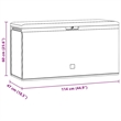 vidaXL Patio Storage Box Anthracite 44.9