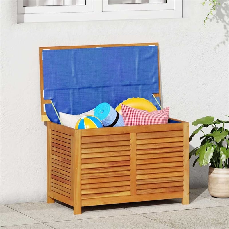 vidaXL Garden Storage Box with Louver 35.4