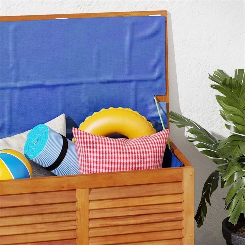 vidaXL Garden Storage Box with Louver 35.4